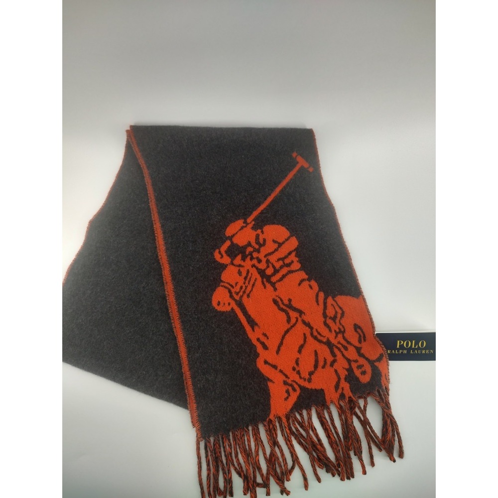 Polo Ralph Lauren Big Pony Giant Pony Wool 2-Face Scarf
